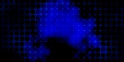sfondo vettoriale blu scuro con bolle.