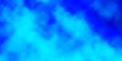 sfondo vettoriale azzurro con cumulo.