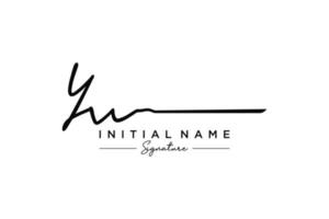 iniziale yw firma logo modello vettore. mano disegnato calligrafia lettering vettore illustrazione.