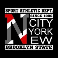 nuovo York brooklyn atletico vettore tipografia design