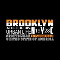 nuovo York brooklyn atletico divisione vettore design