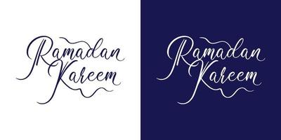 moderno Ramadan kareem font tipografia nel inglese. Ramadan auguri citazione calligrafia. vettore
