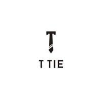 cravatta logo design ispirazione . attività commerciale logo modello. lettera t modellare legare. lettera t per cravatta logo modello vettore