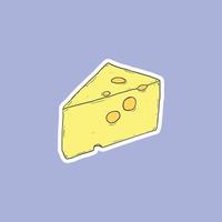 delizioso pezzi di formaggio vettore