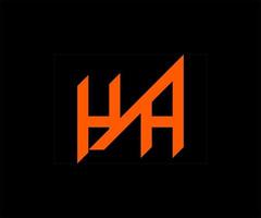hyah lettera logo design. moderno creativo alfabeto logo design. hyah lettera logo modello vettore illustrazione.