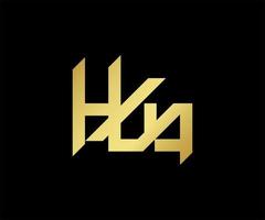 hyya lettera logo design. moderno creativo alfabeto logo design.hyya lettera logo modello vettore illustrazione. logo con oro colore