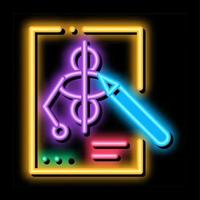 gioco design neon splendore icona illustrazione vettore