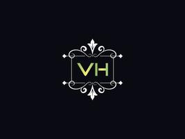 semplice vh logo lettera, capitale vh lusso logo icona vettore