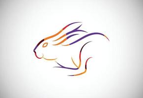 Basso poli coniglio icona logo disegno, creativo coniglio logo design. animale logo design vettore icona illustrazione