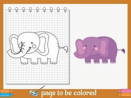 cartone animato colorazione immagini per bambini vettore