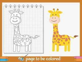 cartone animato colorazione immagini per bambini vettore