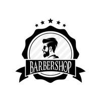 barbiere negozio logo vettore modello v14