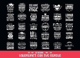 san valentino giorno svg fascio. San Valentino citazioni design per maglietta vettore