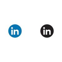 linkedin illustrazione per logo o icona vettore