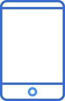 Telefono tecnologia icona con blu duotone stile. informatica, diagramma, Scarica, file, cartella, grafico, il computer portatile . vettore illustrazione