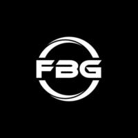 fbg lettera logo design nel illustrazione. vettore logo, calligrafia disegni per logo, manifesto, invito, eccetera.