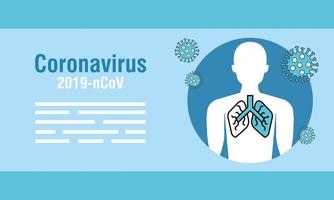 banner di prevenzione del coronavirus vettore