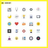 25 creativo icone moderno segni e simboli di cartolina invitare campeggio cuore occhio modificabile vettore design elementi