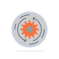 soluzione attività commerciale azienda finanza struttura astratto cerchio sfondo piatto colore icona vettore