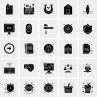 25 universale attività commerciale icone vettore creativo icona illustrazione per uso nel ragnatela e mobile relazionato progetto