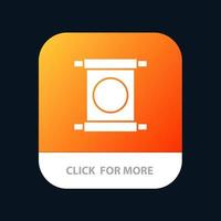 scorrere lettera Cina Cinese mobile App icona design vettore