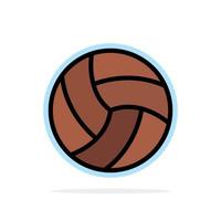 palla volley pallavolo sport astratto cerchio sfondo piatto colore icona vettore