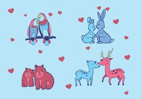 Disegno vettoriale di Animal in Love