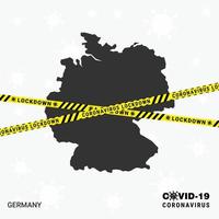 germaniapaese carta geografica lockdown modello per coronavirus pandemia per fermare virus trasmissione covid 19 consapevolezza modello vettore