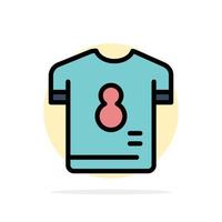 calcio kit giocatore camicia calcio astratto cerchio sfondo piatto colore icona vettore
