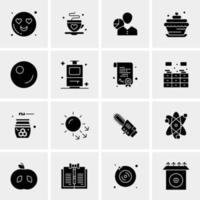 16 attività commerciale universale icone vettore creativo icona illustrazione per uso nel ragnatela e mobile relazionato progetto