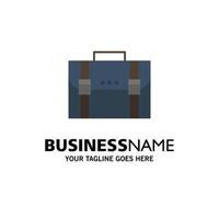 ventiquattrore attività commerciale Astuccio documenti marketing portafoglio valigia attività commerciale logo modello piatto colore vettore