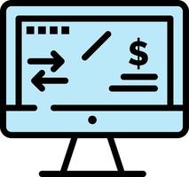 imposta regolamento finanza reddito computer piatto colore icona vettore icona bandiera modello