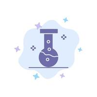 chimico laboratorio laboratorio blu icona su astratto nube sfondo vettore