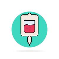 sangue test zucchero test campioni piatto colore icona vettore