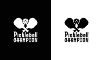 pickleball citazione t camicia disegno, tipografia vettore