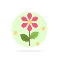 fiore Pasqua natura astratto cerchio sfondo piatto colore icona vettore