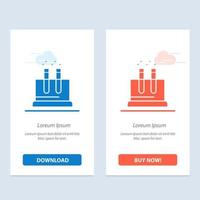 laboratorio test tubo scienza blu e rosso Scarica e acquistare adesso ragnatela aggeggio carta modello vettore