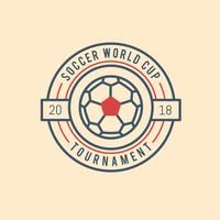 Coppa del mondo di calcio vintage vettore