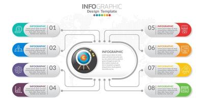 banner di marketing online digitale con icone per contenuti aziendali. vettore