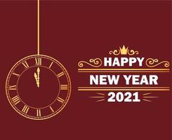 2021 felice anno nuovo vettore