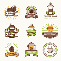 Logo della caffetteria vettore