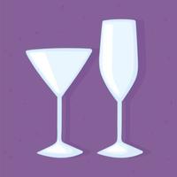 bicchieri di plastica o di vetro, bottiglie di mockup, bicchieri di vetro per bevande vuote