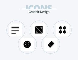 design glifo icona imballare 5 icona design. . creativo. vettore