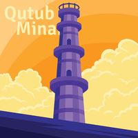 Illustrazione Qutub Minar vettore