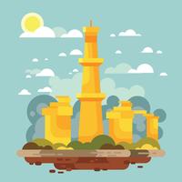 Illustrazione Qutub Minar vettore