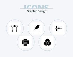 design glifo icona imballare 5 icona design. . . attrezzo. attrezzo. design vettore