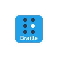 icona della lingua braille vettore