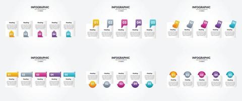 vettore illustrazione infografica piatto design impostato per pubblicità opuscolo aviatore e rivista