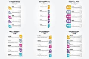 vettore illustrazione infografica piatto design impostato per pubblicità opuscolo aviatore e rivista