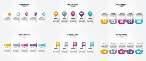 vettore illustrazione infografica piatto design impostato per pubblicità opuscolo aviatore e rivista